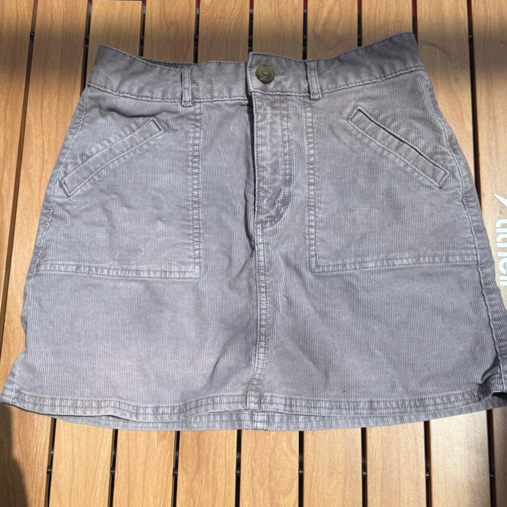 American Eagle Purple Corduroy Skirt size 2